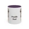 11oz-poodle-mug-dad-purple 11oz Poodle Dog Dad Mug, Purple, front view
