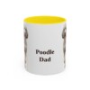 11oz-poodle-mug-dad-yellow 11oz Poodle Dog Dad Mug, Yellow, front view