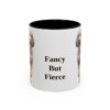 11oz Funny Poodle Mug, Black, front view
