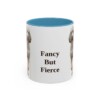11oz Funny Poodle Mug, Light Blue, front view