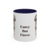 11oz Funny Poodle Mug, Navy, front view