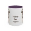 11oz Funny Poodle Mug, Purple, front view