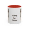 11oz Funny Poodle Mug, Red, front view