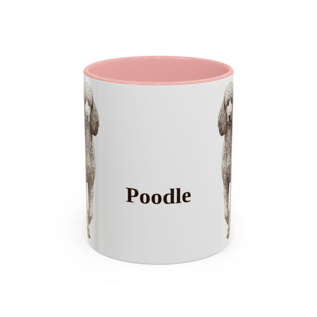 11oz-poodle-mug-pink 11oz poodle mug, Pink