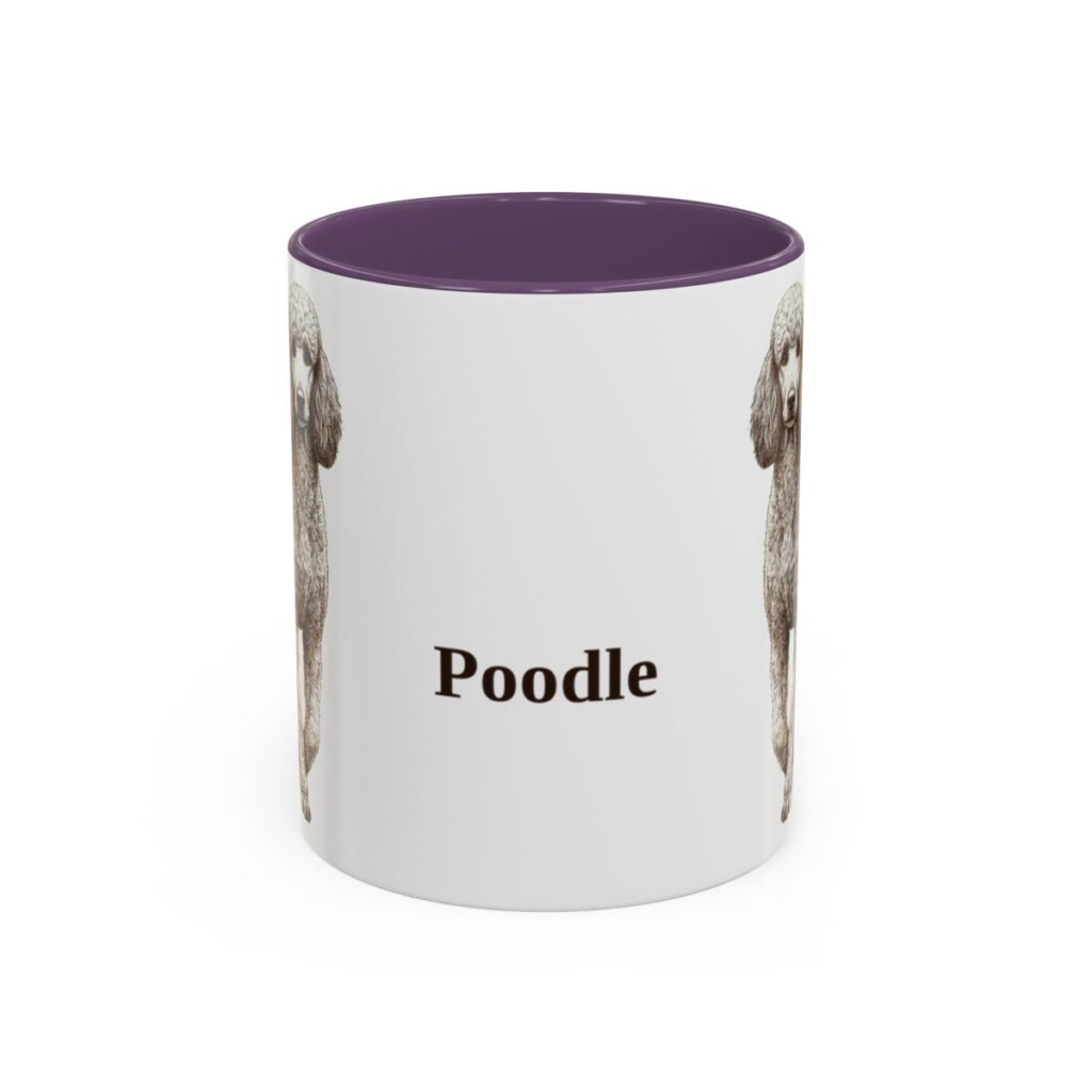 11oz-poodle-mug-purple 11oz poodle mug, Purple