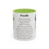 11oz Poodle Mug, Light Green, front view