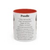 11oz Poodle Mug, Red, front view
