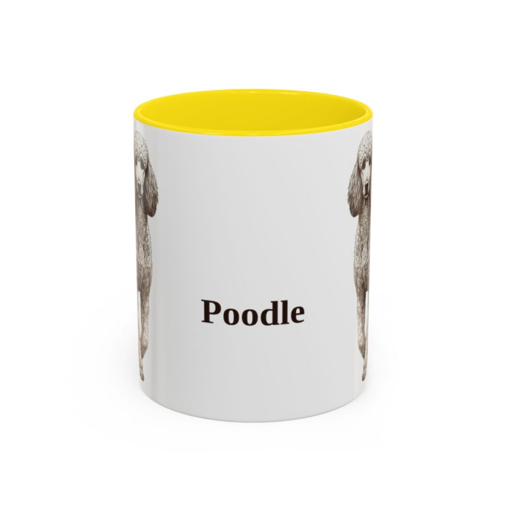 11oz-poodle-mug-yellow 11oz poodle mug, Yellow
