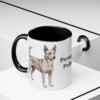 11oz Portuguese Podengo Mug, Black, lifestyle photo