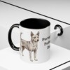 11oz Portuguese Podengo Dog Dad Mug, Black, lifestyle photo