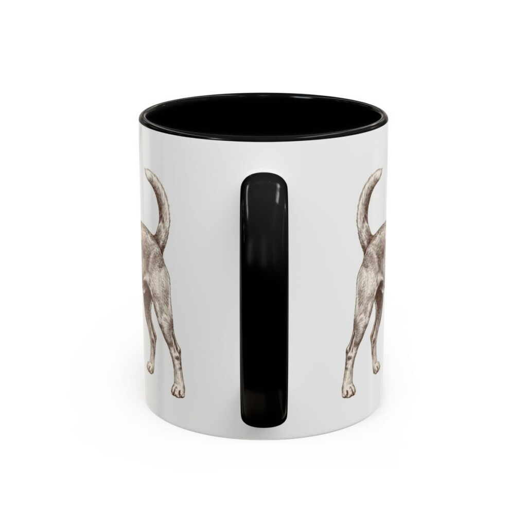 11oz-portuguese-podengo-mug-humor-black-back 11oz Funny Portuguese Podengo Mug, Black, back view