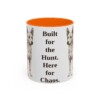 11oz-portuguese-podengo-mug-humor-orange 11oz Funny Portuguese Podengo Mug, Orange, front view
