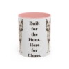 11oz-portuguese-podengo-mug-humor-pink 11oz Funny Portuguese Podengo Mug, Pink, front view