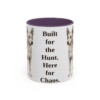 11oz-portuguese-podengo-mug-humor-purple 11oz Funny Portuguese Podengo Mug, Purple, front view