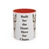 11oz-portuguese-podengo-mug-humor-red 11oz Funny Portuguese Podengo Mug, Red, front view