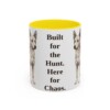 11oz-portuguese-podengo-mug-humor-yellow 11oz Funny Portuguese Podengo Mug, Yellow, front view