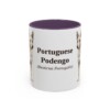 11oz-portuguese-podengo-mug-latin-purple 11oz Portuguese Podengo Latin Mug, Purple, front view