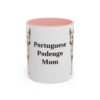 11oz-portuguese-podengo-mug-mom-pink 11oz Portuguese Podengo Dog Mom Mug, Pink, front view