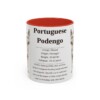 11oz Portuguese Podengo Mug, Red, front view