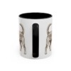 11oz Portuguese Podengo Pequeno Mug, Black, back view