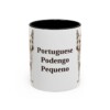 11oz Portuguese Podengo Pequeno Mug, Black, front view