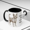 11oz Funny Portuguese Podengo Pequeno Mug, Black, lifestyle photo
