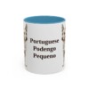 11oz Portuguese Podengo Pequeno Mug, Light Blue, front view