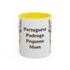 11oz-portuguese-podengo-pequeno-mug-mom-yellow 11oz Portuguese Podengo Pequeno Dog Mom Mug, Yellow, front view