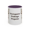 11oz Portuguese Podengo Pequeno Mug, Purple, front view