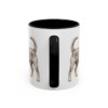 11oz Portuguese Podengo Pequeno Mug, Black, back view