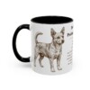 11oz Portuguese Podengo Pequeno Mug, Black, left side view