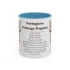 11oz Portuguese Podengo Pequeno Mug, Light Blue, front view