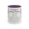 11oz Portuguese Podengo Pequeno Mug, Purple, front view