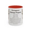11oz Portuguese Podengo Pequeno Mug, Red, front view