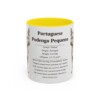 11oz Portuguese Podengo Pequeno Mug, Yellow, front view