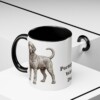 11oz Portuguese Water Dog Mug, Black, lifestyle photo