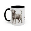 11oz Portuguese Water Dog Mug, Black, left side view