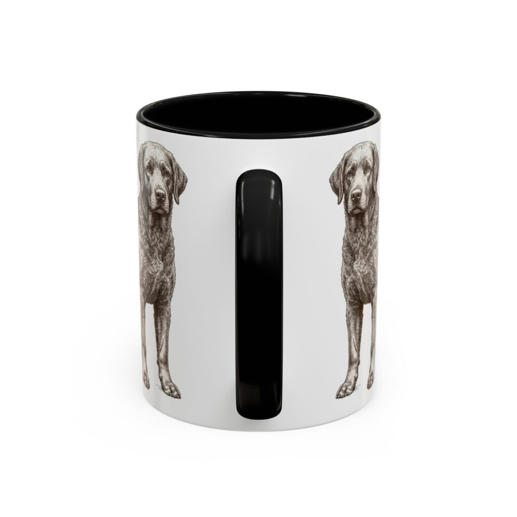 11oz-portuguese-water-dog-mug-humor-black-back 11oz Funny Portuguese Water Dog Mug, Black, back view