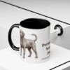 11oz Portuguese Water Dog Latin Mug, Black, lifestyle photo