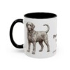 11oz Portuguese Water Dog Latin Mug, Black, left side view
