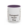 11oz Portuguese Water Dog Latin Mug, Purple, front view