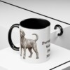 11oz Portuguese Water Dog Dog Mom Mug, Black, lifestyle photo