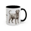11oz Portuguese Water Dog Dog Mom Mug, Black, right side view