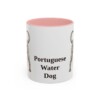 11oz Portuguese Water Dog Mug, Pink, front view