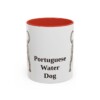 11oz Portuguese Water Dog Mug, Red, front view