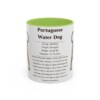 11oz Portuguese Water Dog Mug, Light Green, front view