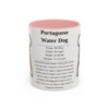11oz Portuguese Water Dog Mug, Pink, front view