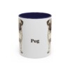 11oz Pug Mug, Navy, front view