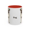 11oz Pug Mug, Red, front view