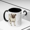 11oz Pug Mug, Black, lifestyle photo